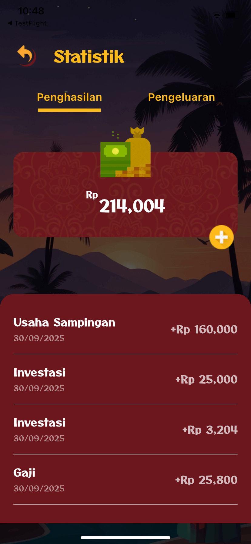 Transactions Screen